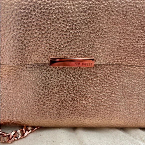 NWT* TED BAKER Rose Gold Crossbody Bag - Picture 2 of 11